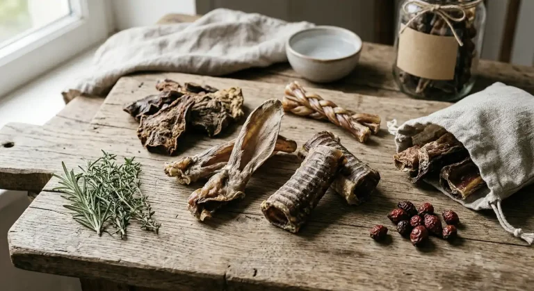 assortiment de friandises naturelles pour chiens