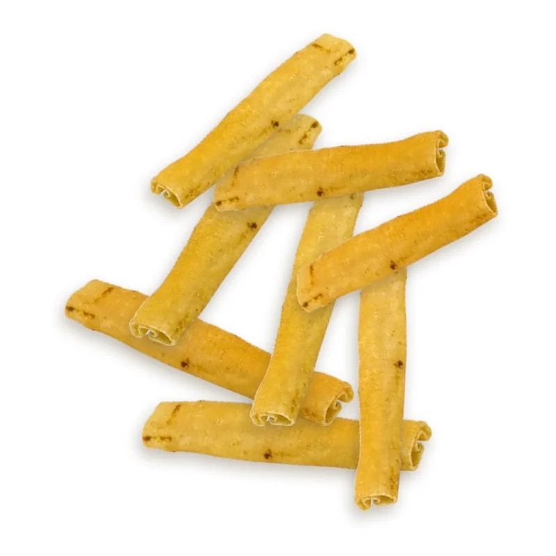 Plusieurs rouleaux de porc séchés pour chien, vendus par 10
